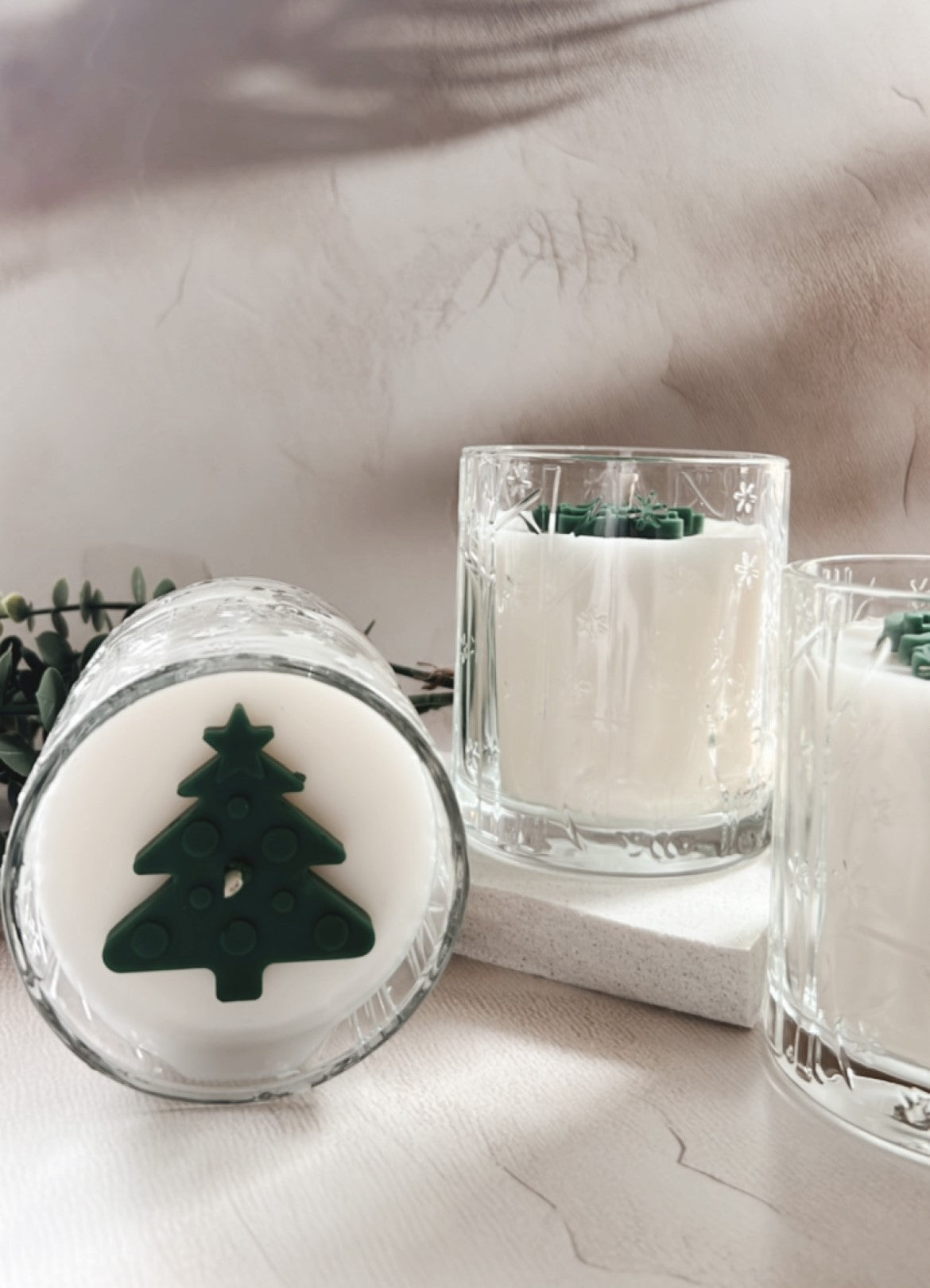 Holly Berry Christmas Candle