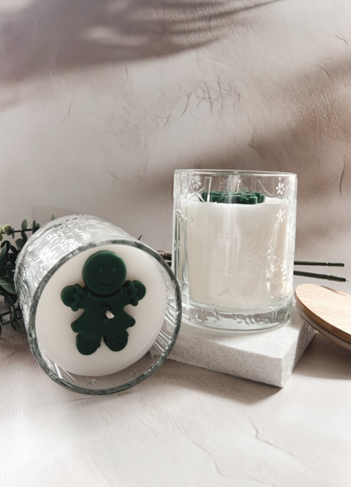 Holly Berry Christmas Candle