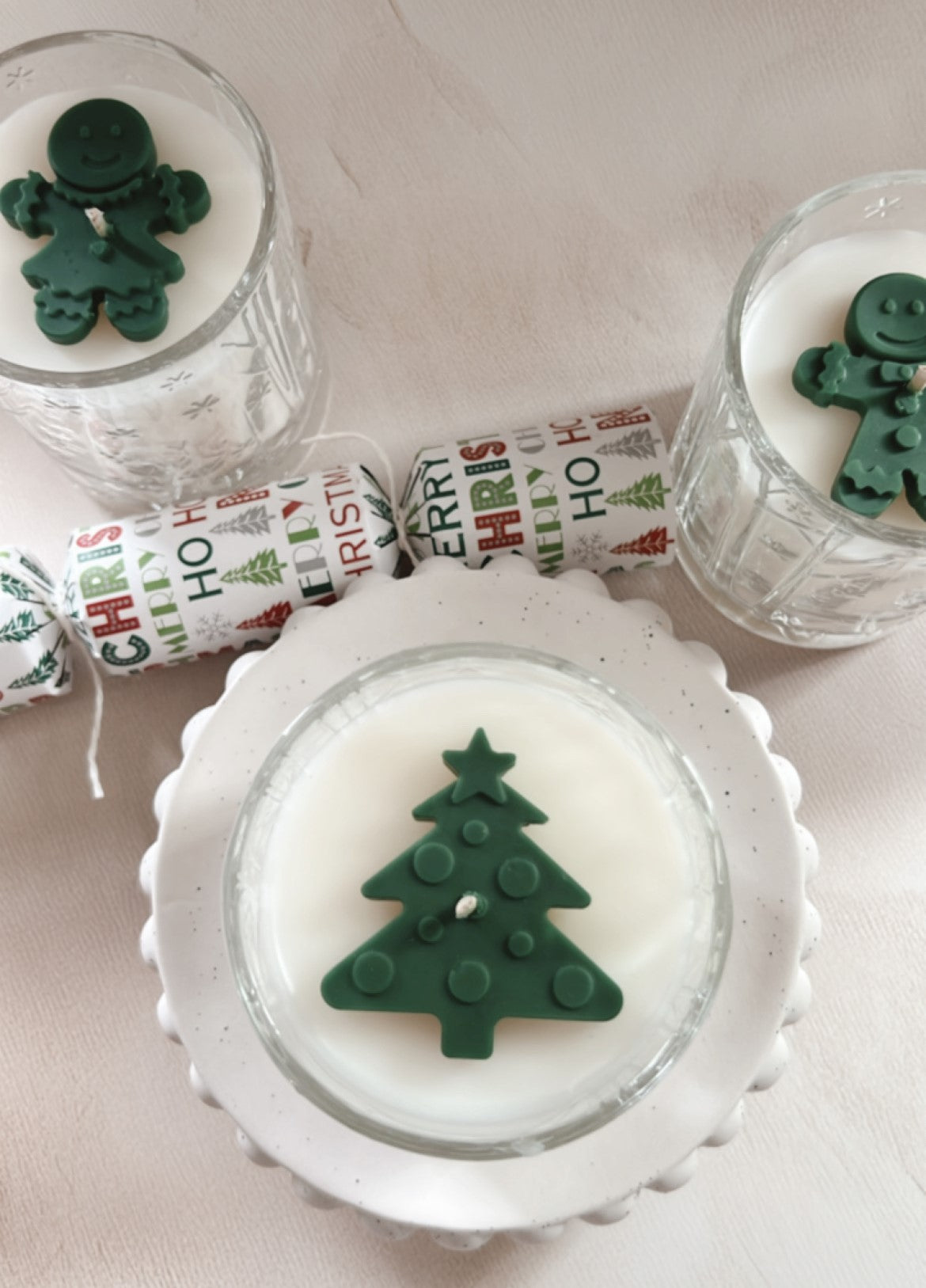 Holly Berry Christmas Candle